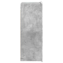 Vægmonteret skab Betongrå 66 x 34,5 x 92 cm Konstrueret træ