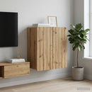 Vægmonteret skab 59 x 31 x 64 cm Konstrueret træ Artisan-eg