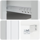 Væghængt Natbord 2 pcs Hvid 33 x 34,5 x 24 cm Konstrueret træ
