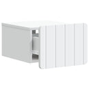 Væghængt Natbord 2 pcs Hvid 33 x 34,5 x 24 cm Konstrueret træ