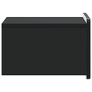 Væghængt Natbord 2 pcs Sort 33 x 34,5 x 24 cm Konstrueret træ
