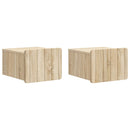 Væghængt Natbord med skuffe 2 pcs Sonoma-eg 33 x 34,5 x 24 cm