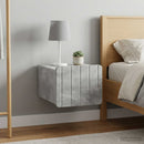 Væghængt Natbord med skuffe 2 pcs Betongrå 33 x 34,5 x 24 cm