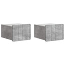 Væghængt Natbord med skuffe 2 pcs Betongrå 33 x 34,5 x 24 cm