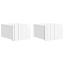 Væghængt Natbord 2 pcs Hvid højglans 33 x 34,5 x 24 cm