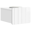Væghængt Natbord 2 pcs Hvid højglans 33 x 34,5 x 24 cm