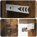 Væghængt Natbord med skuffe 2 pcs Røget eg 33 x 34,5 x 24 cm