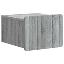 Væghængt Natbord 2 pcs Grå sonoma-eg 33 x 34,5 x 24 cm