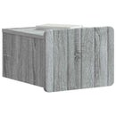 Væghængt Natbord 2 pcs Grå sonoma-eg 33 x 34,5 x 24 cm