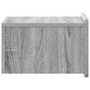 Væghængt Natbord 2 pcs Grå sonoma-eg 33 x 34,5 x 24 cm