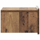 Væghængt Natbord Gammelt træ 33 x 34,5 x 24 cm Konstrueret træ