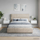 Væghængt Natbord 2 pcs Hvid 49 x 34,5 x 24 cm Konstrueret træ