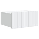 Væghængt Natbord 2 pcs Hvid 49 x 34,5 x 24 cm Konstrueret træ