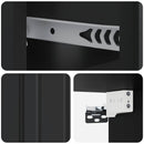 Væghængt Natbord 2 pcs Sort 49 x 34,5 x 24 cm Konstrueret træ