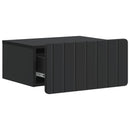 Væghængt Natbord 2 pcs Sort 49 x 34,5 x 24 cm Konstrueret træ