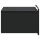 Væghængt Natbord 2 pcs Sort 49 x 34,5 x 24 cm Konstrueret træ