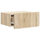 Væghængt Natbord med skuffe 2 pcs Sonoma-eg 49 x 34,5 x 24 cm