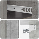 Væghængt Natbord med skuffe 2 pcs Betongrå 49 x 34,5 x 24 cm