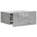 Væghængt Natbord med skuffe 2 pcs Betongrå 49 x 34,5 x 24 cm