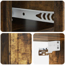 Væghængt Natbord med skuffe 2 pcs Røget eg 49 x 34,5 x 24 cm