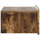 Væghængt Natbord med skuffe 2 pcs Røget eg 49 x 34,5 x 24 cm