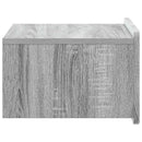 Væghængt Natbord 2 pcs Grå sonoma-eg 49 x 34,5 x 24 cm