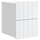 Væghængt Natbord 2 pcs Hvid 33 x 34,5 x 43 cm Konstrueret træ