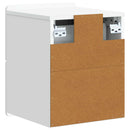 Væghængt Natbord 2 pcs Hvid 33 x 34,5 x 43 cm Konstrueret træ