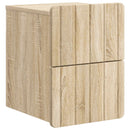 Væghængt Natbord med skuffe 2 pcs Sonoma-eg 33 x 34,5 x 43 cm