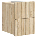 Væghængt Natbord med skuffe 2 pcs Sonoma-eg 33 x 34,5 x 43 cm