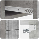 Væghængt Natbord med skuffe 2 pcs Betongrå 33 x 34,5 x 43 cm