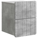 Væghængt Natbord med skuffe 2 pcs Betongrå 33 x 34,5 x 43 cm