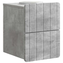 Væghængt Natbord med skuffe 2 pcs Betongrå 33 x 34,5 x 43 cm