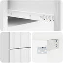 Væghængt Natbord 2 pcs Hvid højglans 33 x 34,5 x 43 cm