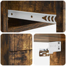 Væghængt Natbord med skuffe 2 pcs Røget eg 33 x 34,5 x 43 cm