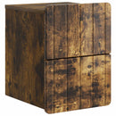 Væghængt Natbord med skuffe 2 pcs Røget eg 33 x 34,5 x 43 cm