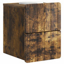 Væghængt Natbord med skuffe 2 pcs Røget eg 33 x 34,5 x 43 cm