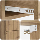 Væghængt Natbord med skuffe 2 pcs Artisan-eg 33 x 34,5 x 43 cm