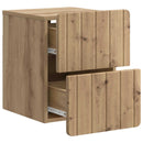 Væghængt Natbord med skuffe 2 pcs Artisan-eg 33 x 34,5 x 43 cm