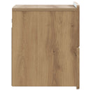 Væghængt Natbord med skuffe 2 pcs Artisan-eg 33 x 34,5 x 43 cm