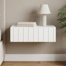 Væghængt Sideskab Hvid 59 x 34,5 x 17 cm Konstrueret træ