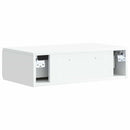 Væghængt Sideskab Hvid 59 x 34,5 x 17 cm Konstrueret træ