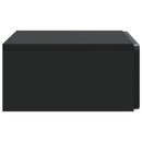 Væghængt Sideskab Sort 59 x 34,5 x 17 cm Konstrueret træ