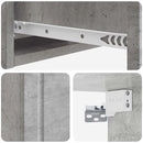 Væghængt Sideskab Betongrå 59 x 34,5 x 17 cm Konstrueret træ