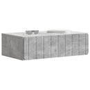 Væghængt Sideskab Betongrå 59 x 34,5 x 17 cm Konstrueret træ