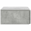 Væghængt Sideskab Betongrå 59 x 34,5 x 17 cm Konstrueret træ