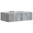 Væghængt Sideskab Grå sonoma-eg 59 x 34,5 x 17 cm