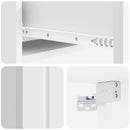 Væghængt Sideskab Hvid 87,5 x 34,5 x 17 cm Konstrueret træ