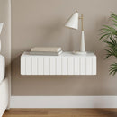 Væghængt Sideskab Hvid 87,5 x 34,5 x 17 cm Konstrueret træ