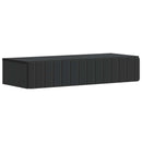 Væghængt Sideskab Sort 87,5 x 34,5 x 17 cm Konstrueret træ